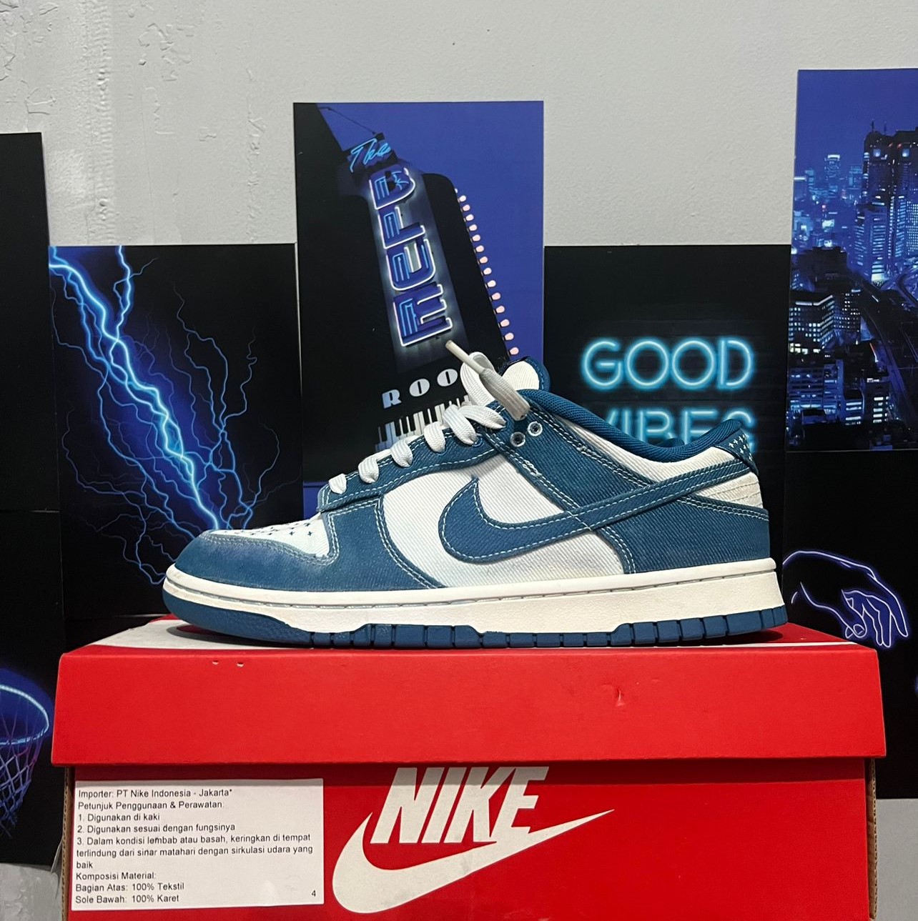 Gambar Produk Nike Dunk Low Industrial Blue Sashiko